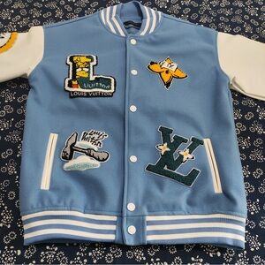 Louis Vuitton x The Simpsons Blue Varsity Jacket